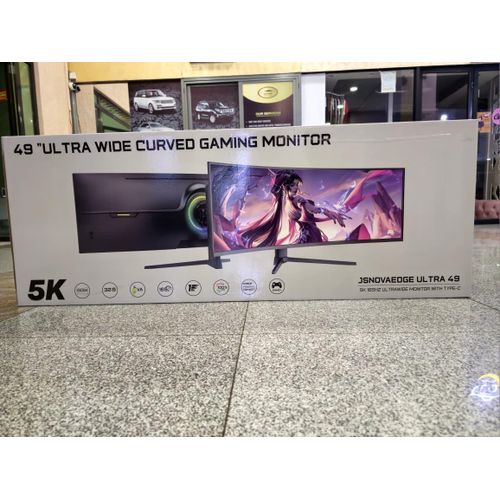 JSNOVO 49-Inch Curved Ultrawide Monitor – USB-C Type-C Display