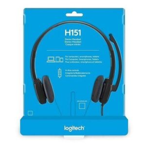 Logitech H151 Wired Stereo Headset with Noise Cancelling Mic