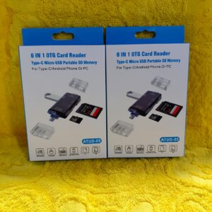 6-in-1 OTG Card Reader for Type-C Android & PC