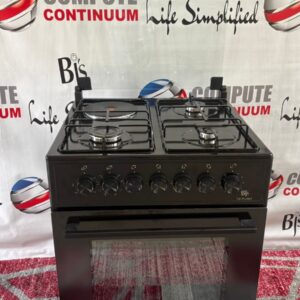 BJS Prime Series Standing Cooker 60×60 – 3 Gas Burners + 1 Electric Plate with Turbo Fan Oven
