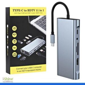 HDTV Type-C to HDMI 11-in-1 Adapter – USB-C Multiport Hub