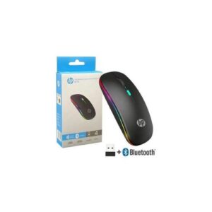 HP W10 Wireless RGB Bluetooth Rechargeable Slim Mouse
