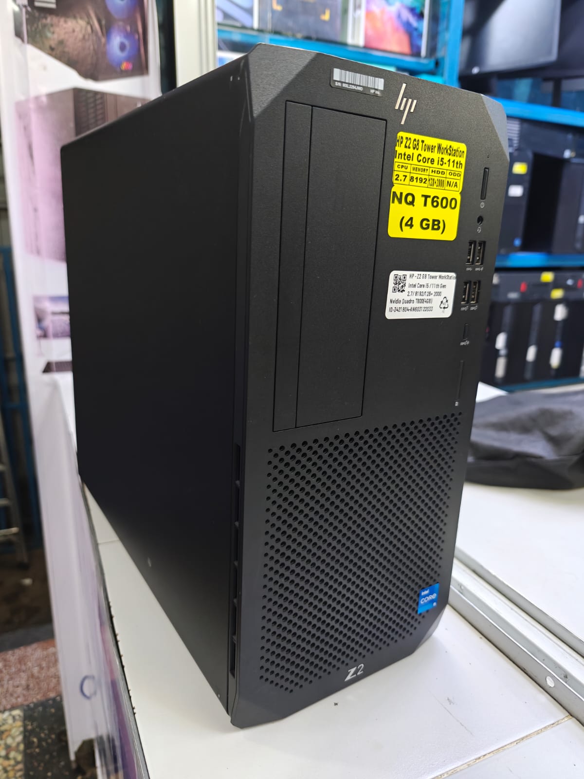 HP Z2 G8 Workstation – Intel Core i5 11th Generation 8GB RAM 2TB HDD + 128GB SSD 4GB Graphics