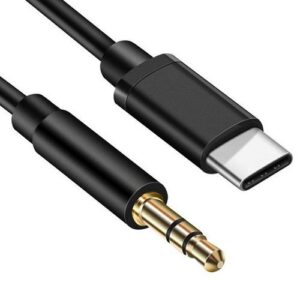 JC USB-C to 3.5mm AUX Audio Cable – Type-C to Auxiliary Jack Adapter (1M)
