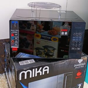 Mika Microwave Oven with Grill – 20 Litres 1000W Grill Silver
