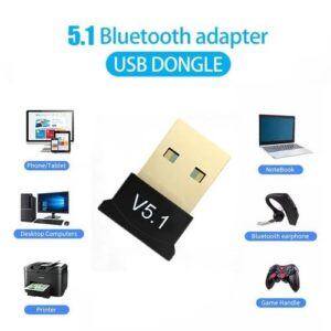 USB Bluetooth Adapter – Bluetooth Receiver & Bluetooth Dongle for Smartphones Tablets Laptops and Computers